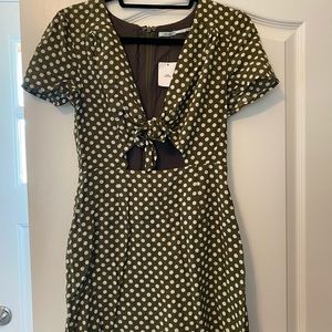 Urban Outfitters Green Polka Dot Dress